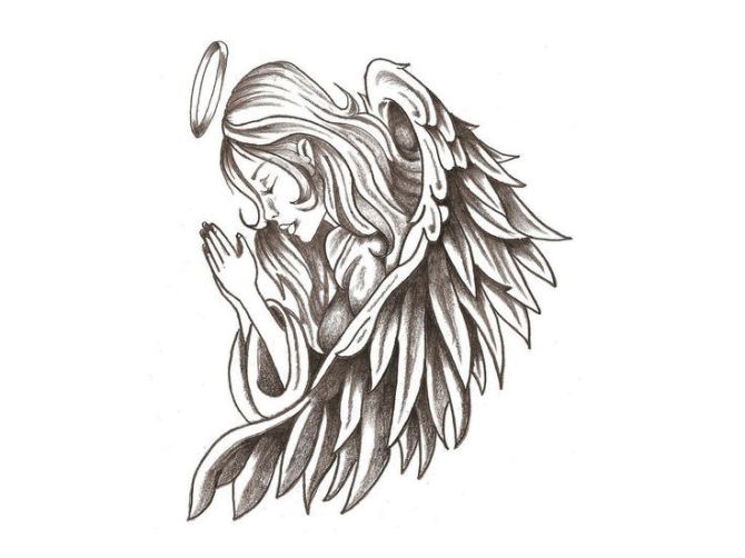 Angel Tattoo Drawing