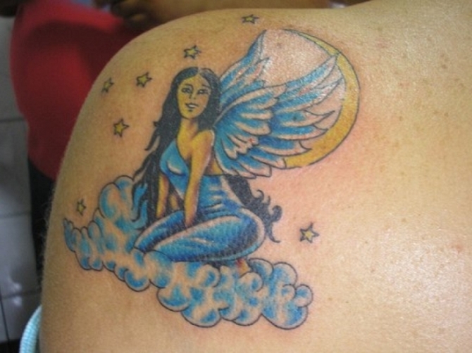 Female Angel Tattoo