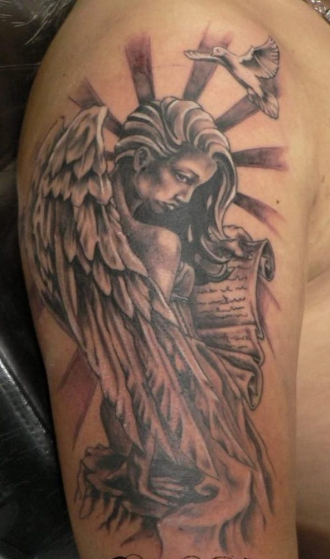 19 Tattoo Angel Designs
