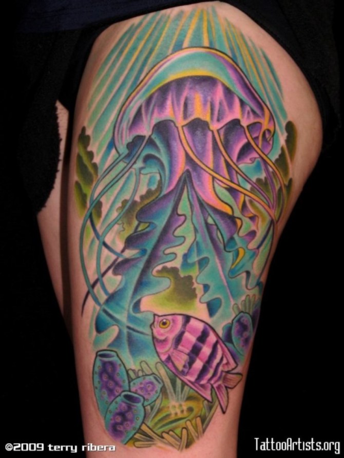 Jellyfish Tattoo Design

