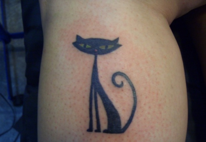 Black Cat Tattoo Designs