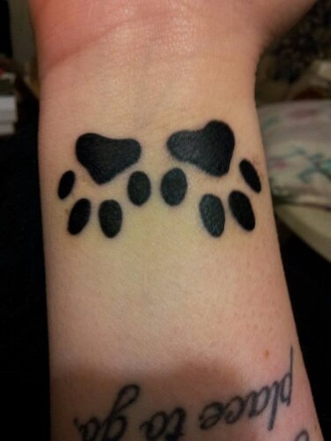 Cat Paw Print Tattoo