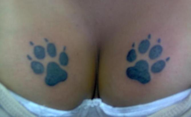 Cat Paw Tattoo Designs