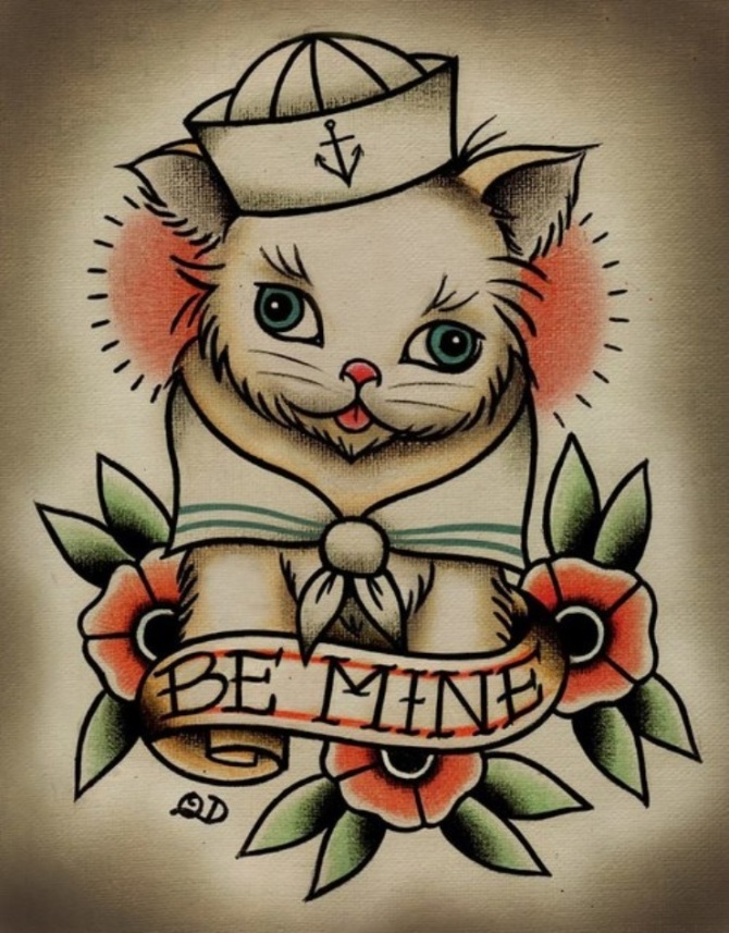 Cat Tattoo Design