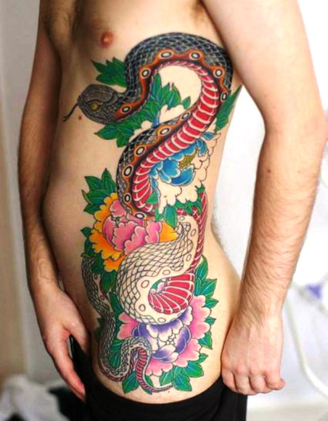 Chinese Snake Tattoo