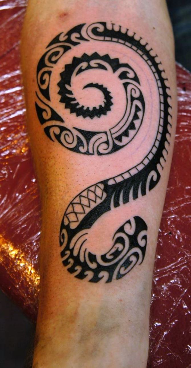 Polynesian Snake Tattoo