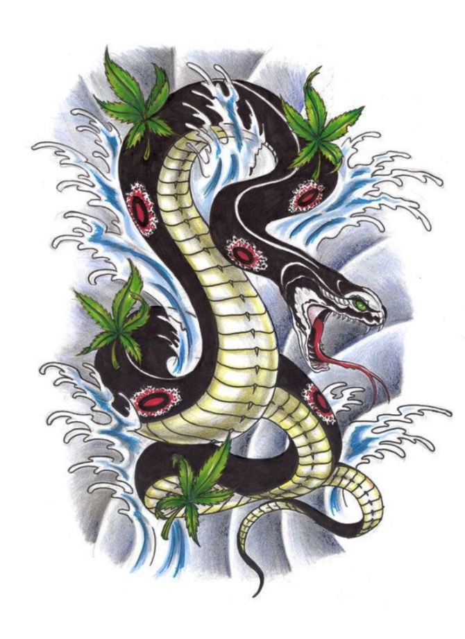 Snake Tattoo Drawing