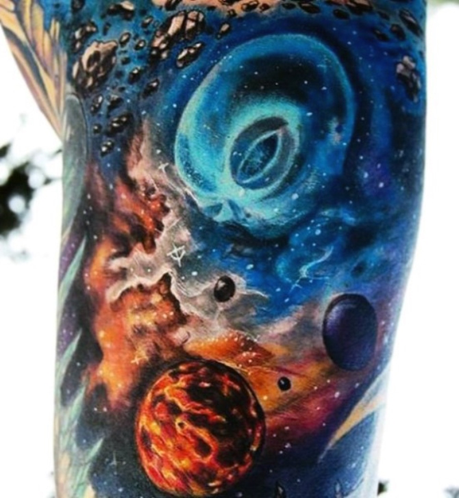  Space Themed Tattoo Sleeve