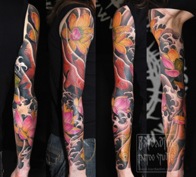 Full Sleeve Tattoo Color