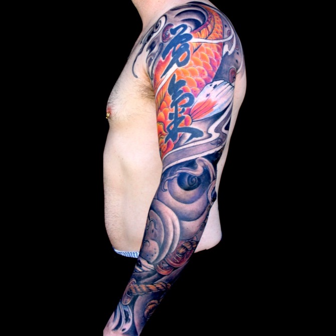 Japanese Water Sleeve Tattoo