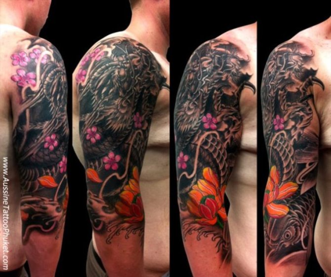 Japanese Half Sleeve Tattoo