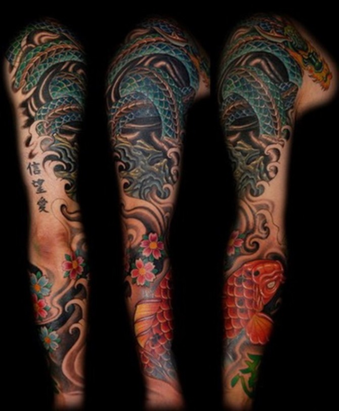 Dragon Sleeve Tattoo Designs