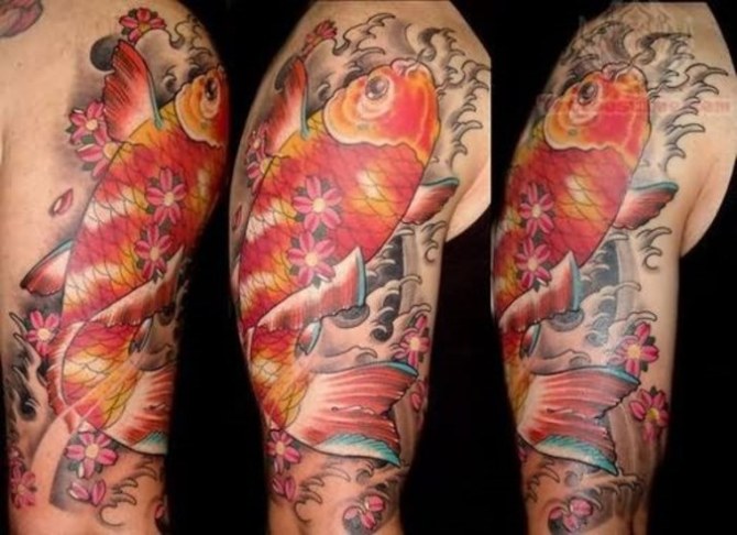 Japanese Koi Tattoo Sleeve