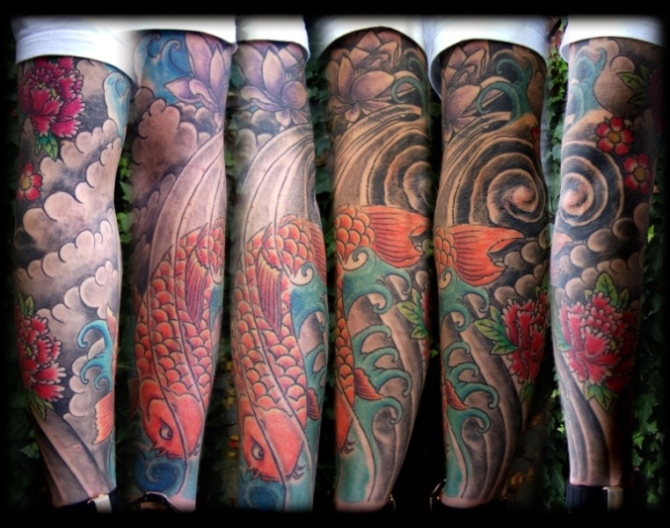 Japanese Samurai Tattoo Sleeve