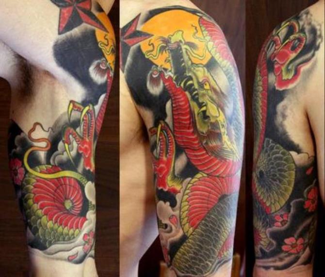 Japanese Half Sleeve Tattoo