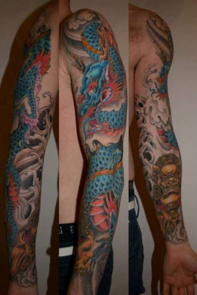 Oriental Tattoo Full Sleeve