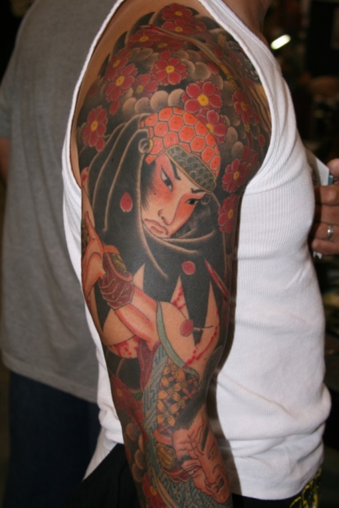 Japanese Samurai Tattoo Sleeve