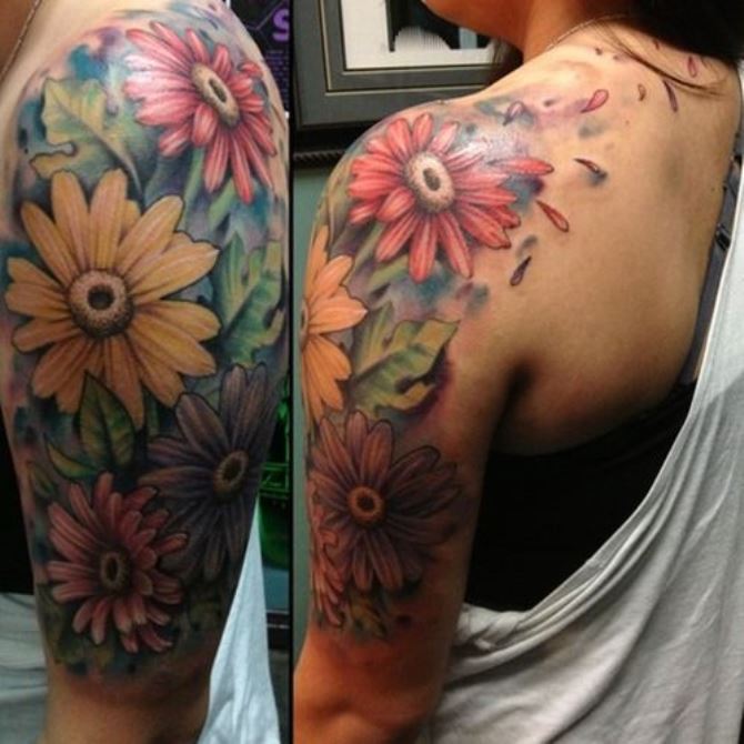 Flower Cover UP Tattoo