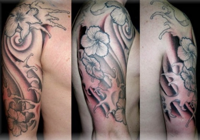 Men Half Sleeve Tattoo