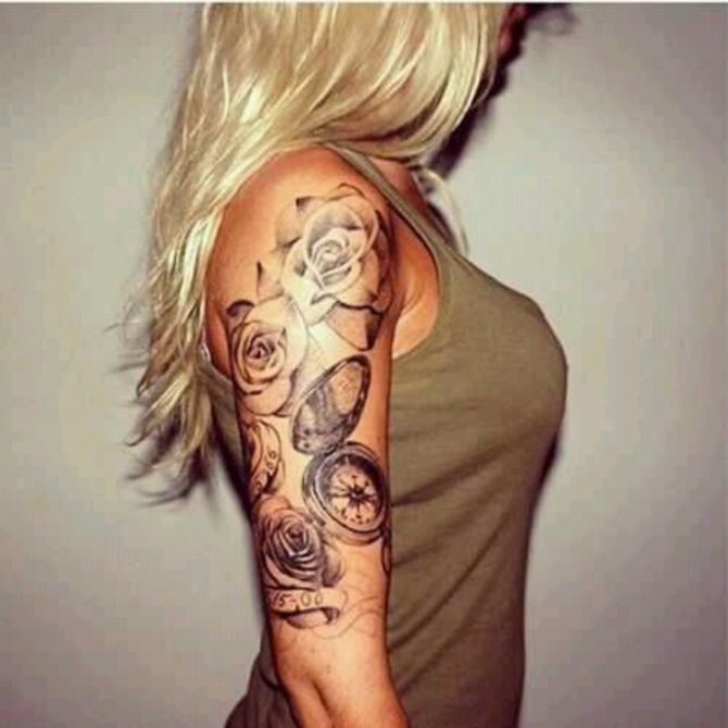 Half Sleeve Tattoo for Women