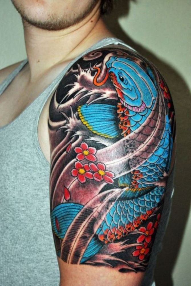 Carp Tattoo on Arm