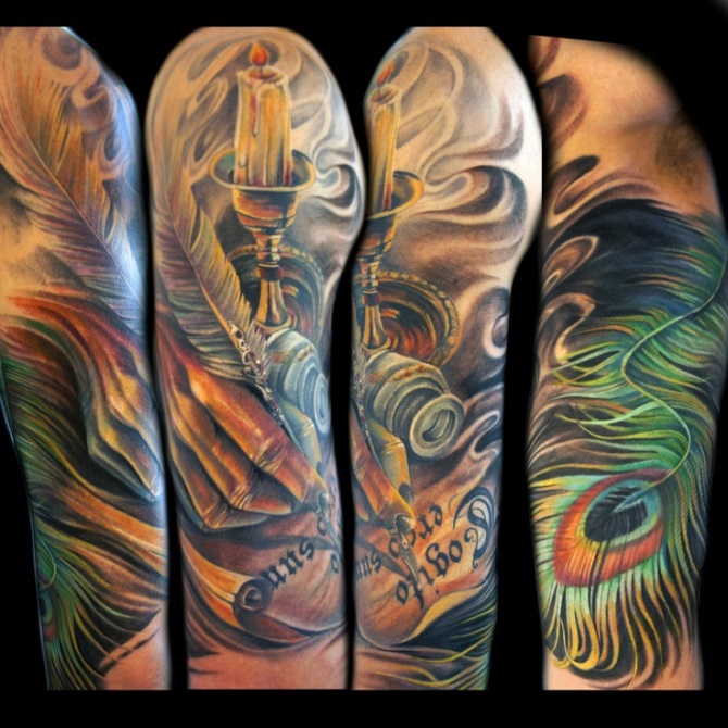 Half Sleeve Tattoo Color