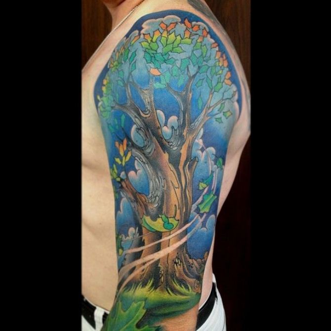  Tree of Life Tattoo Sleeve - 20 Color Sleeve Tattoos <3 <3