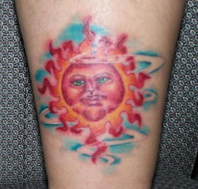 Sun Tattoo Cute