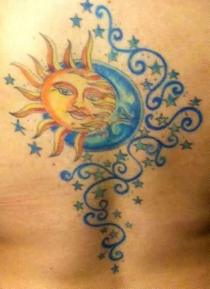 Sun and Moon Tattoo