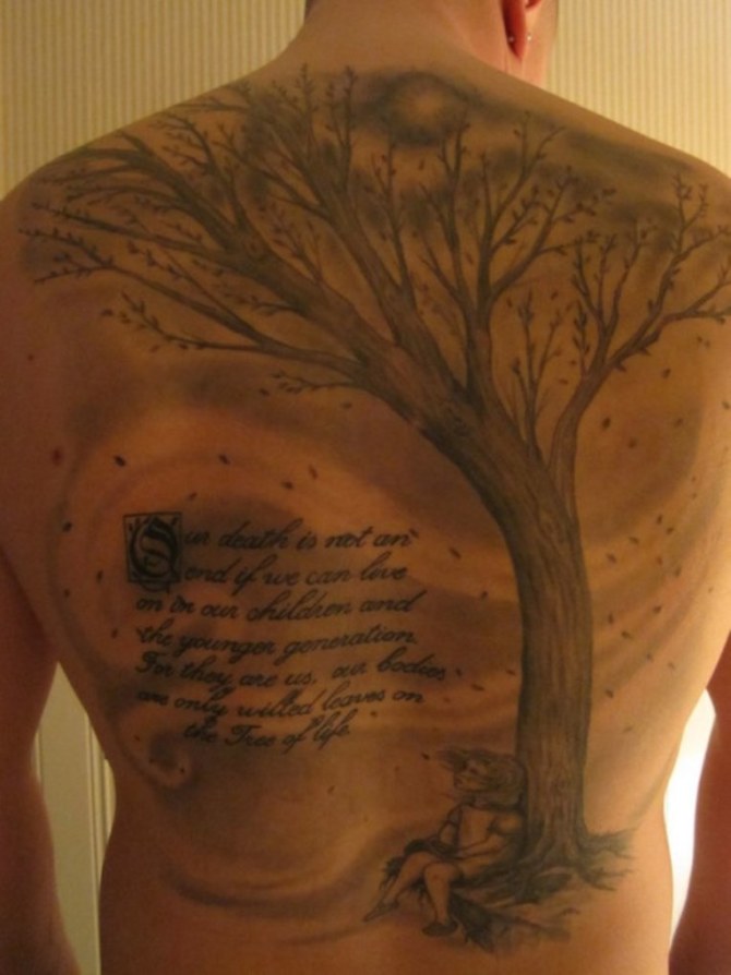 Tree Tattoo on Back