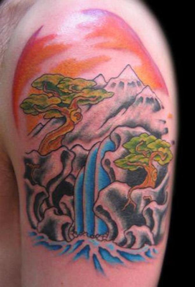 Waterfall Tattoo