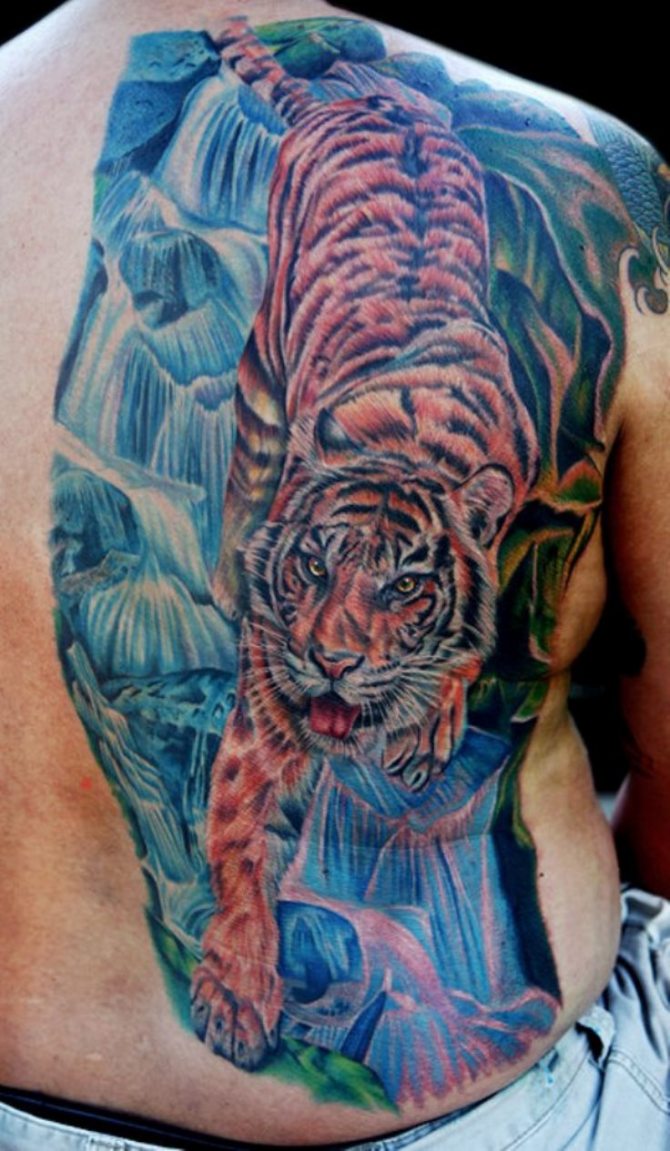 Tiger Tattoo Back Piece