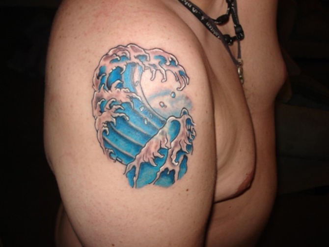 Great Wave off Kanagawa Tattoo