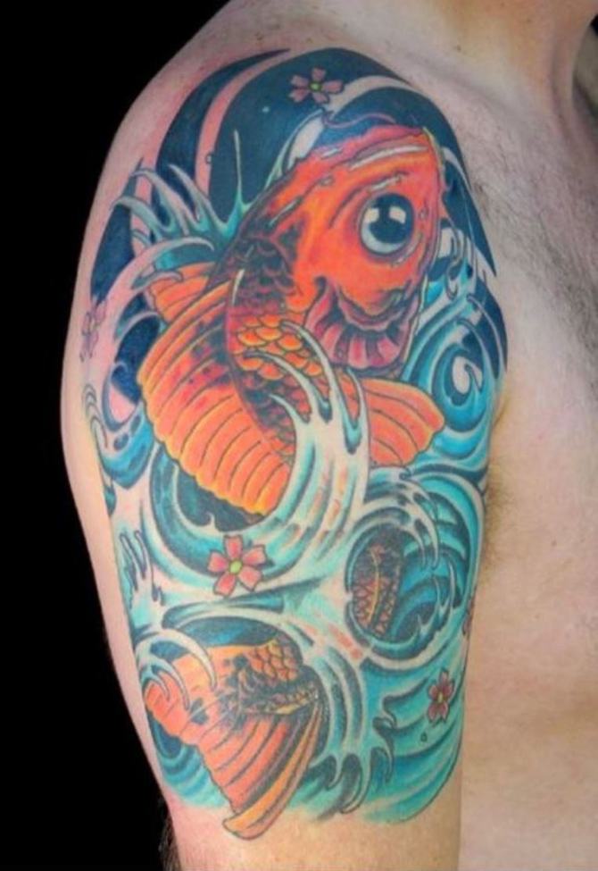 Oriental Koi Fish Tattoo