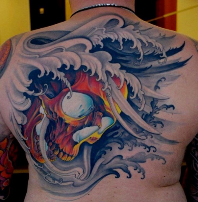 Tattoo Waves Japanese