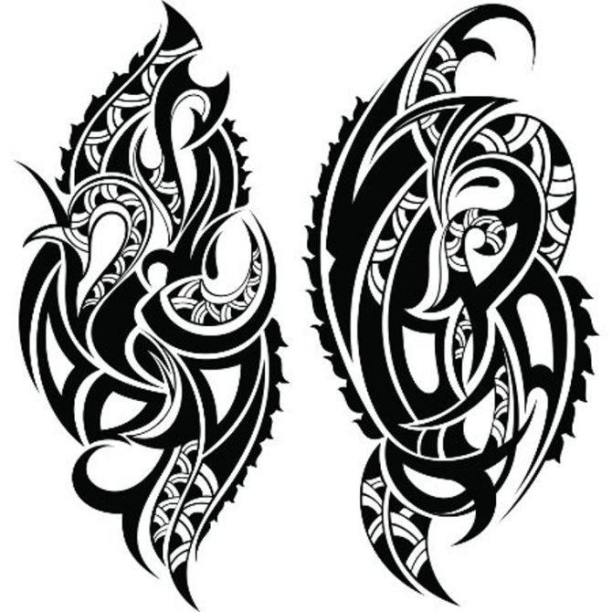 Maori Tribal Tattoo Design