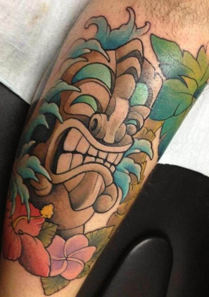 New School Tiki Tattoo