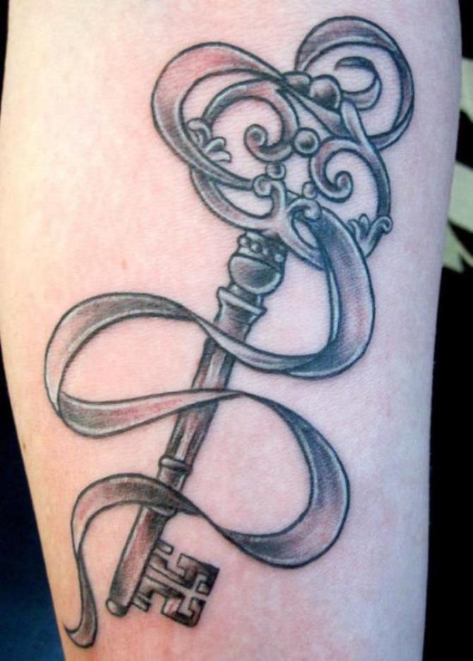 Skeleton Key Tattoo Designs