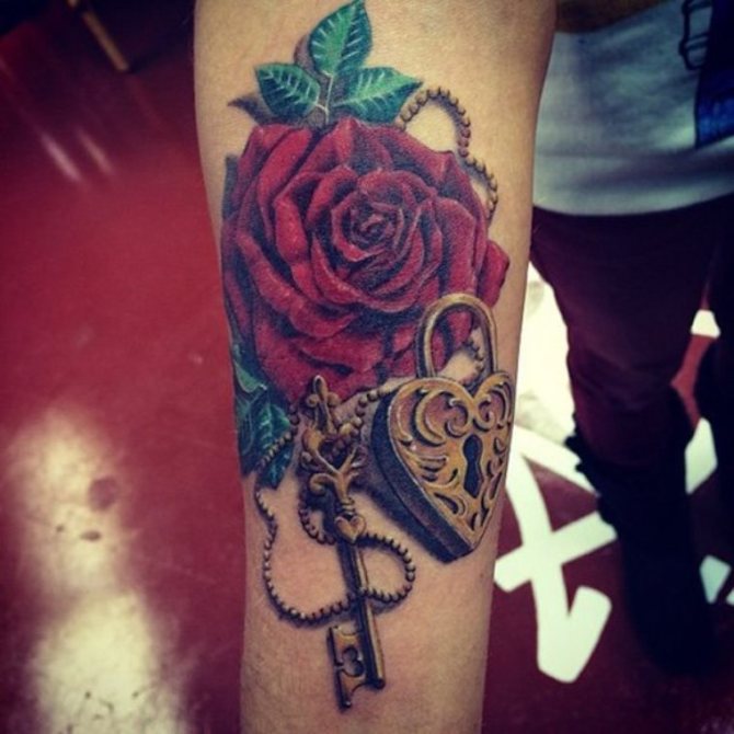 Lock and Key Tattoo