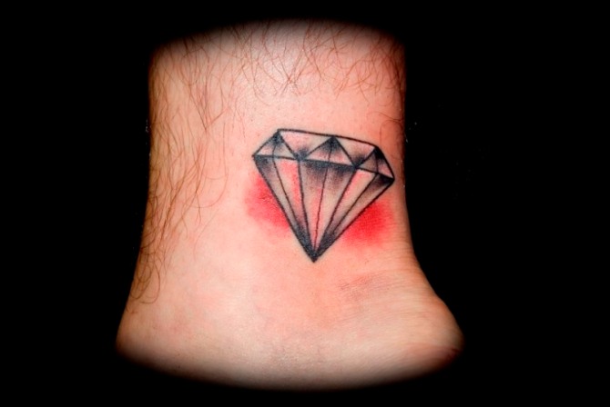 Diamond Tattoo on Wrist