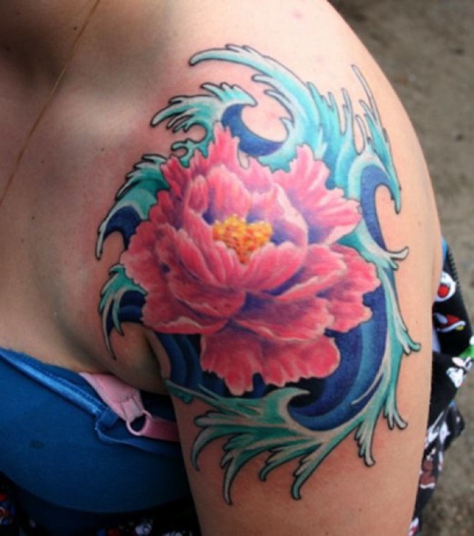 Japanese Flowers Tattoo Designs