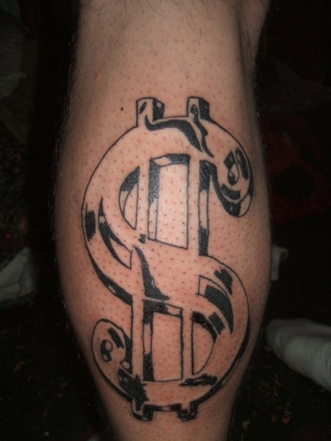 Money Sign Tattoo