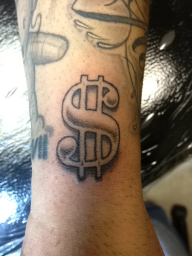 Dollar Sign Tattoo Designs