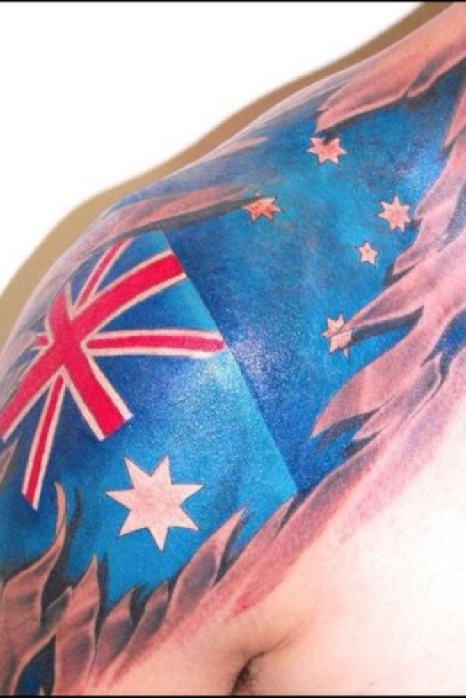 Aussie Flag Tattoo Designs