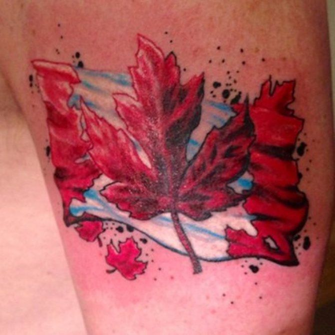 Canada Flag Tattoo Designs