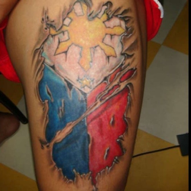 Philippine Flag Tattoo Designs