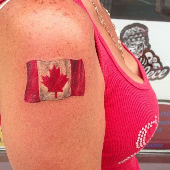 Canadian Flag Tattoo Ideas