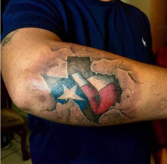 State of Texas Tattoo