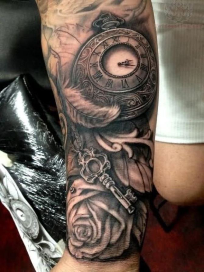 Clock Arm Tattoo