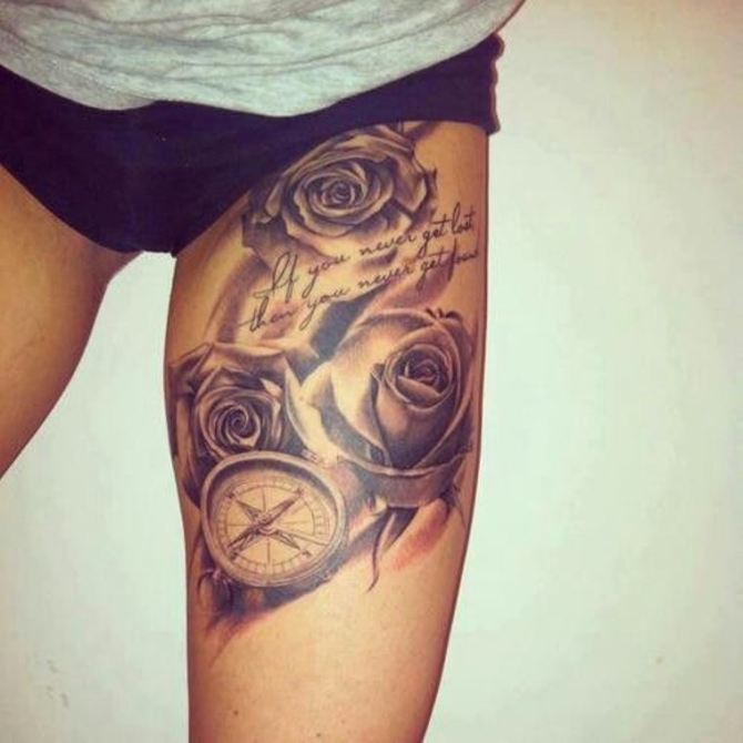 Tattoo on Thigh